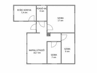 Eladó 63 m²-escsaládi ház Göd, Alsógöd utca: 75'000'000 Ft