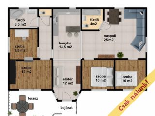 Eladó 106 m²-escsaládi ház Göd, Göd Nevelek: 139'000'000 Ft