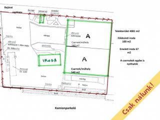 Eladó 1350 m²-estelephely Halásztelek, II. Rákóczi Ferenc utca: 549'000'000 Ft