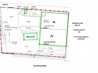 Kiadó 1350 m²-estelephely Halásztelek, II. Rákóczi Ferenc utca: 8'000 EUR