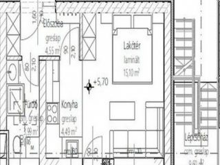 Kiadó 28 m²-estársasházi lakás Hatvan, Csaba utca: 140'000 Ft