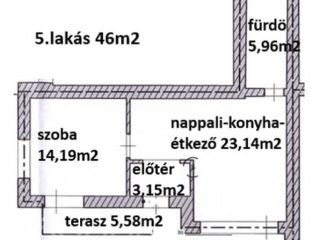 Kiadó 46 m²-estársasházi lakás Hatvan, Géza fejedelem utca: 200'000 Ft