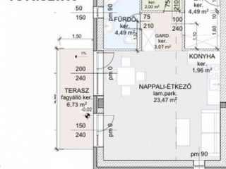 Eladó 40 m²-estársasházi lakás Hatvan, Városközpont mellett: 42'300'000 Ft