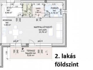 Eladó 39 m²-estársasházi lakás Hatvan, Városközpont mellett: 42'000'000 Ft