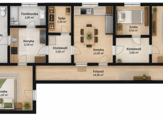 Eladó 85 m²-escsaládi ház Igal, Rendezett utca: 11'000'000 Ft
