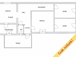 Eladó 88 m²-estársasházi lakás Kaposvár, központban: 45'000'000 Ft