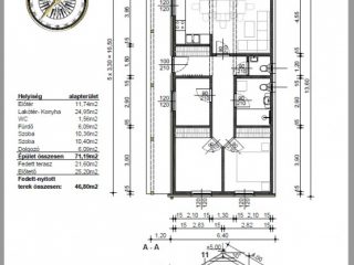 Eladó 72 m²-escsaládi ház Kiskunlacháza, Duna-part közeli utca: 105'000'000 Ft
