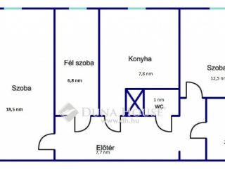 Eladó 57 m²-estársasházi lakás Komló, Körtvélyes utca: 11'000'000 Ft