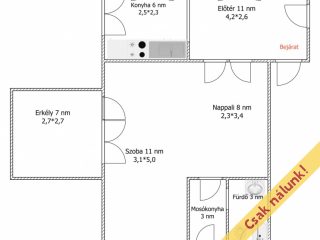 Eladó 50 m²-escsaládi ház Leányfalu, Seres utca: 59'500'000 Ft