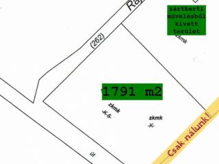 Eladó 1791 m²-estelek Nadap, Rajnai utca: 19'900'000 Ft