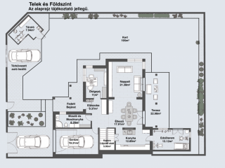 Eladó 199 m²-esikerház Nagytarcsa, Füzesliget utca: 159'900'000 Ft