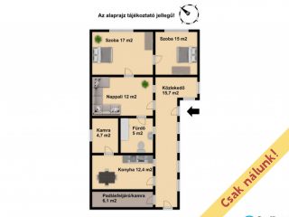 Eladó 81 m²-escsaládi ház Nézsa, Kossuth út: 27'000'000 Ft