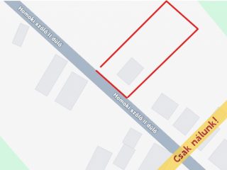 Eladó 1762 m²-estelek Pilis, III- Homoki Szőlő Dűlő: 8'900'000 Ft