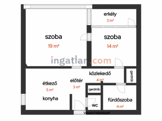 Eladó 51 m²-estársasházi lakás Ráckeve, Csendes utca: 51'490'000 Ft