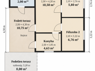 Eladó 28 m²-esüdülő Ráckeve, Sarkantyús utca: 27'800'000 Ft