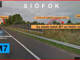 Eladó 5574 m²-estelek Siófok, Békásdűlő dűlő: 32'000'000 Ft