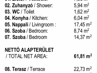 Eladó 76 m²-estársasházi lakás Siófok, EZÜSTPARTON: 125'903'250 Ft