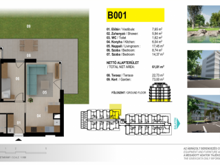 Eladó 76 m²-estársasházi lakás Siófok, EZÜSTPARTON: 125'903'250 Ft