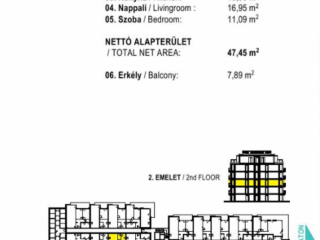 Eladó 51 m²-estársasházi lakás Siófok, EZÜSTPARTON: 76'792'500 Ft