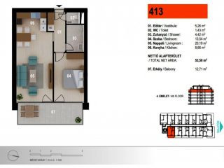 Eladó 55 m²-estársasházi lakás Siófok, Ezüstpart: 98'632'000 Ft