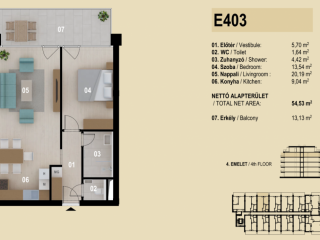Eladó 53 m²-estársasházi lakás Siófok, Ezüstpart: 94'542'250 Ft