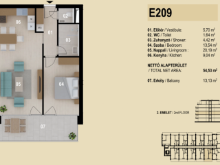 Eladó 53 m²-estársasházi lakás Siófok, Ezüstpart: 85'414'000 Ft