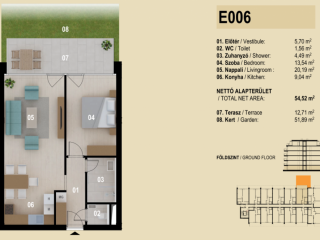 Eladó 53 m²-estársasházi lakás Siófok, Ezüstpart: 92'794'250 Ft