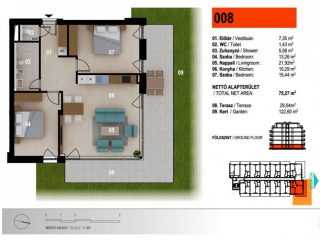 Eladó 73 m²-estársasházi lakás Siófok, Ezüstpart: 181'953'000 Ft