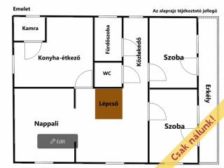 Eladó 120 m²-escsaládi ház Sülysáp, Hunyadi utca környéke utca: 78'900'000 Ft