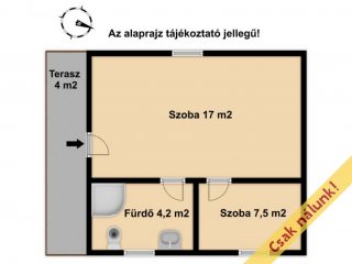 Eladó 45 m²-esüdülő Szigetmonostor, Dália utca: 37'000'000 Ft