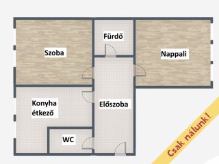 Eladó 54 m²-estársasházi lakás Szigetszentmiklós, városközpont utca: 54'000'000 Ft