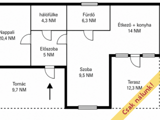 Eladó 78 m²-escsaládi ház Tóalmás, Szőlő utca: 36'900'000 Ft