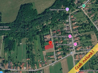 Eladó 830 m²-estelek Uppony, Ifjúság utca: 13'000'000 Ft
