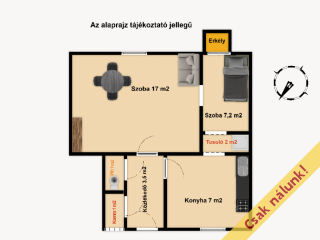Eladó 39 m²-estársasházi lakás Vác, Althann Mihály utca: 39'900'000 Ft