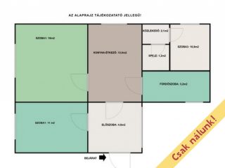 Eladó 71 m²-escsaládi ház Vác, Barabás Miklós utca: 68'900'000 Ft