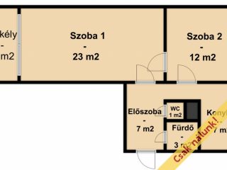 Eladó 53 m²-estársasházi lakás Vác, Kötő utca: 59'900'000 Ft