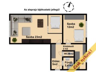 Eladó 52 m²-estársasházi lakás Vác, Kötő utca: 57'000'000 Ft