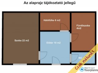 Eladó 45 m²-estársasházi lakás Vác, Köztársaság út: 34'900'000 Ft