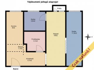 Eladó 50 m²-estársasházi lakás Vác, Negyvennyolcasok útja: 54'900'000 Ft