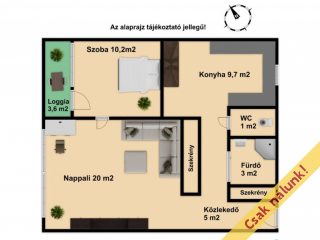 Eladó 52 m²-estársasházi lakás Vác, Vám utca: 62'000'000 Ft