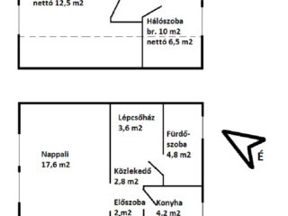 Eladó 51 m²-escsaládi ház Vecsés, Előd utca: 75'000'000 Ft