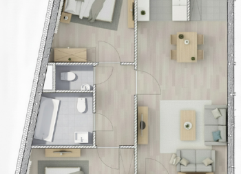 Eladó 67 m²-estársasházi lakás VIII. Kerület (Századosnegyed) , Százados út: 114'360'000 Ft