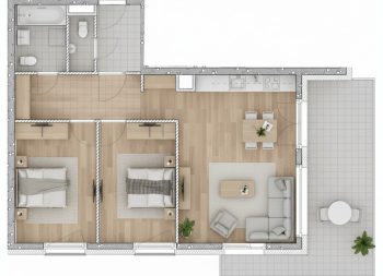 Eladó 77 m²-estársasházi lakás VIII. Kerület (Századosnegyed) , Százados út: 127'390'000 Ft