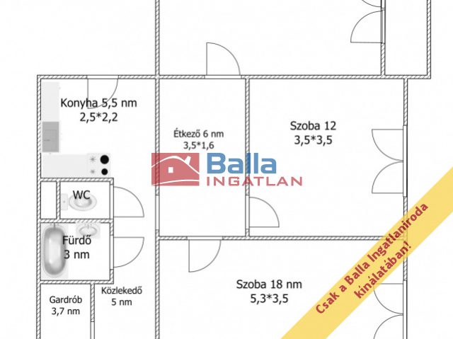 Eladó 71 m²-estársasházi lakás XV. Kerület (Újpalota) , Drégelyvár utca: 68'900'000 Ft