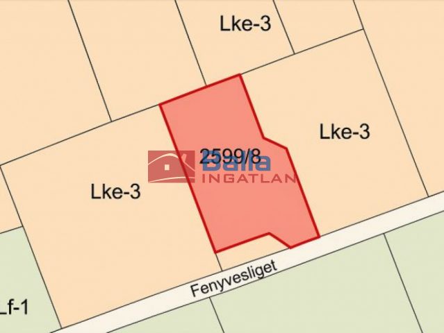 Eladó 1563 m²-estelek Szada, Fenyvesliget út: 70'340'000 Ft